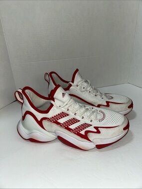 adidas White and Red Running Style Sneakers